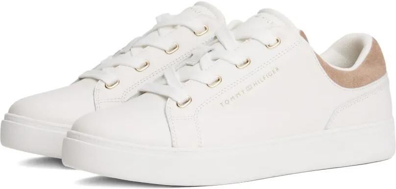 Tommy Hilfiger Leren sneakers Wit - Foto 3