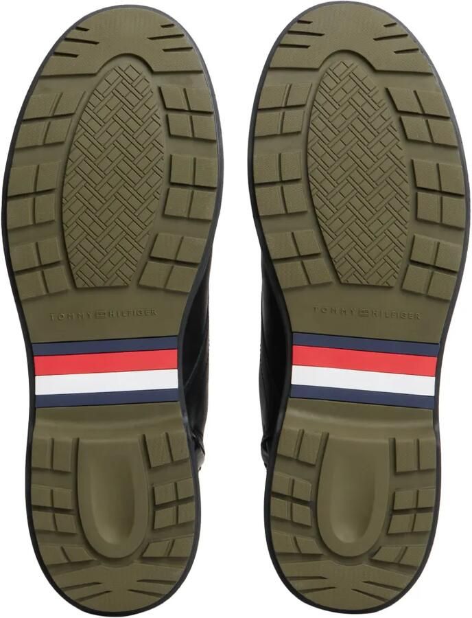 Tommy Hilfiger Leren veterlaarzen Zwart - Foto 3