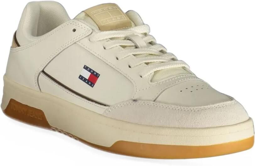 Tommy Hilfiger logo-patch panelled sneakers Beige - Foto 3