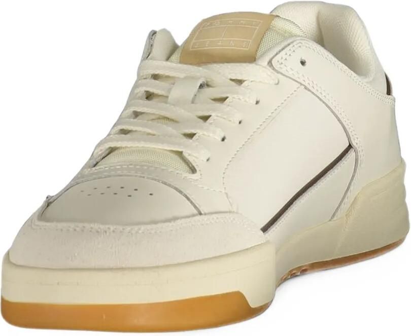 Tommy Hilfiger logo-patch panelled sneakers Beige - Foto 2
