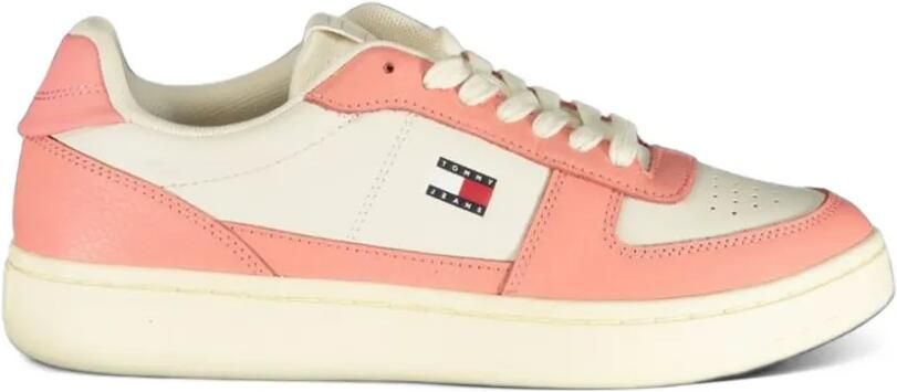 Tommy Hilfiger logo-patch panelled sneakers Wit