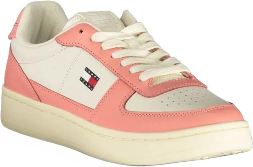 Tommy Hilfiger logo-patch panelled sneakers Wit - Foto 2
