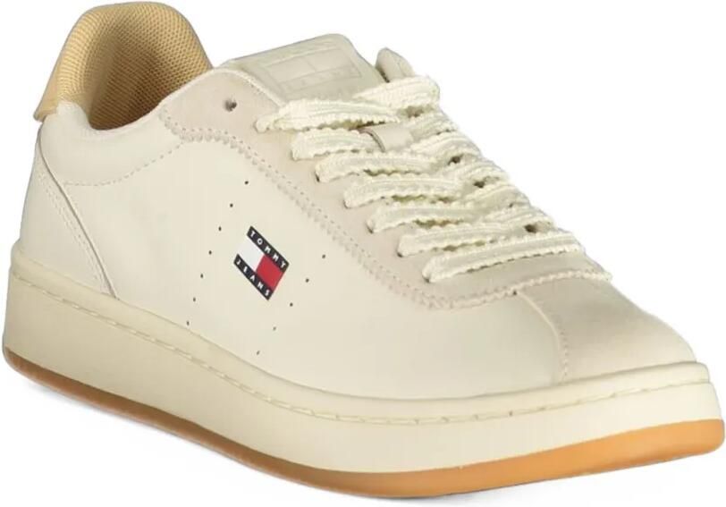 Tommy Hilfiger logo-patch sneakers Beige - Foto 3