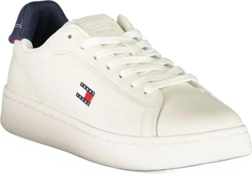 Tommy Hilfiger logo-patch sneakers Wit - Foto 3