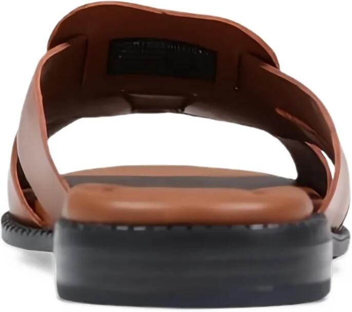 Tommy Hilfiger logo-plaque leather flat sandals Bruin - Foto 2