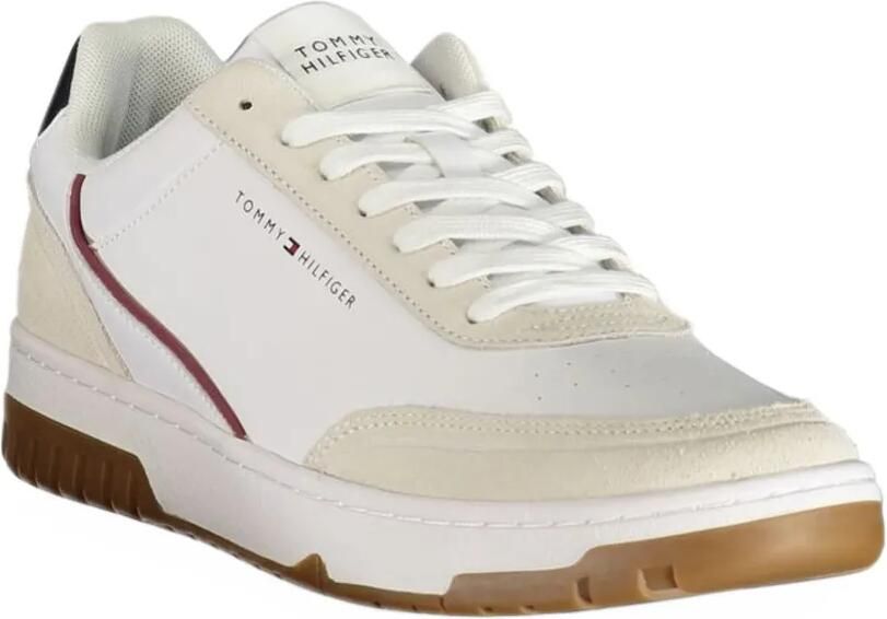 Tommy Hilfiger logo-print panelled sneakers Wit - Foto 3