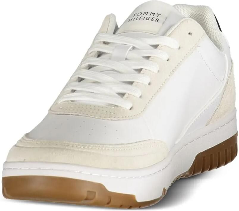 Tommy Hilfiger logo-print panelled sneakers Wit - Foto 2
