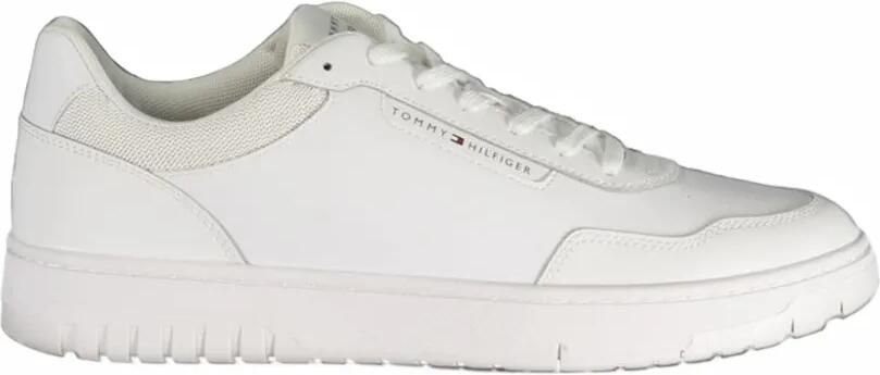 Tommy Hilfiger logo-print panelled sneakers Wit