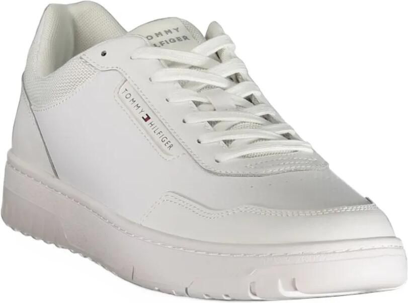 Tommy Hilfiger logo-print panelled sneakers Wit - Foto 3