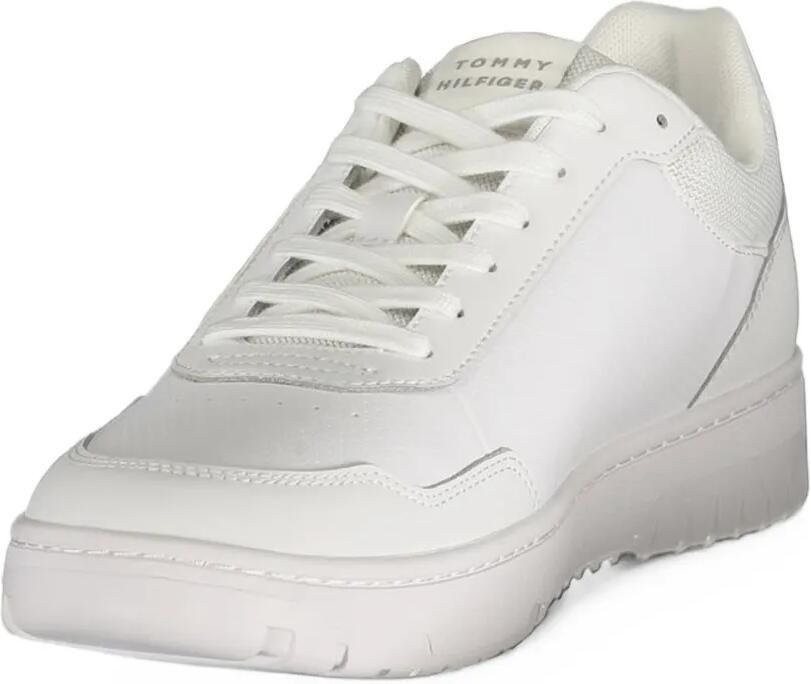 Tommy Hilfiger logo-print panelled sneakers Wit - Foto 2