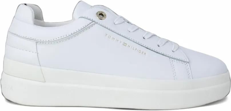 Tommy Hilfiger low-top leather sneakers Wit