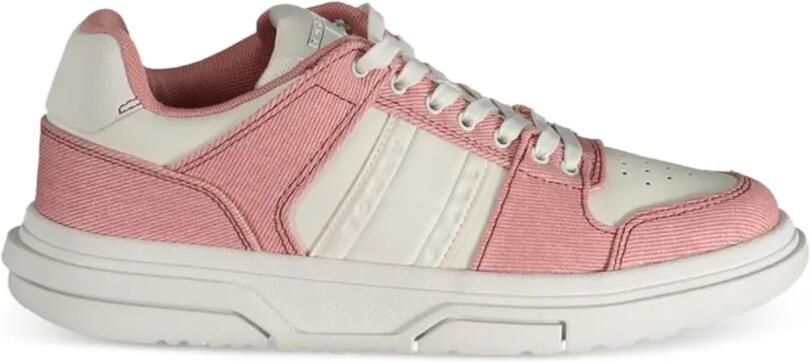 Tommy Hilfiger Low-top sneakers met ribfluwelen detail Roze