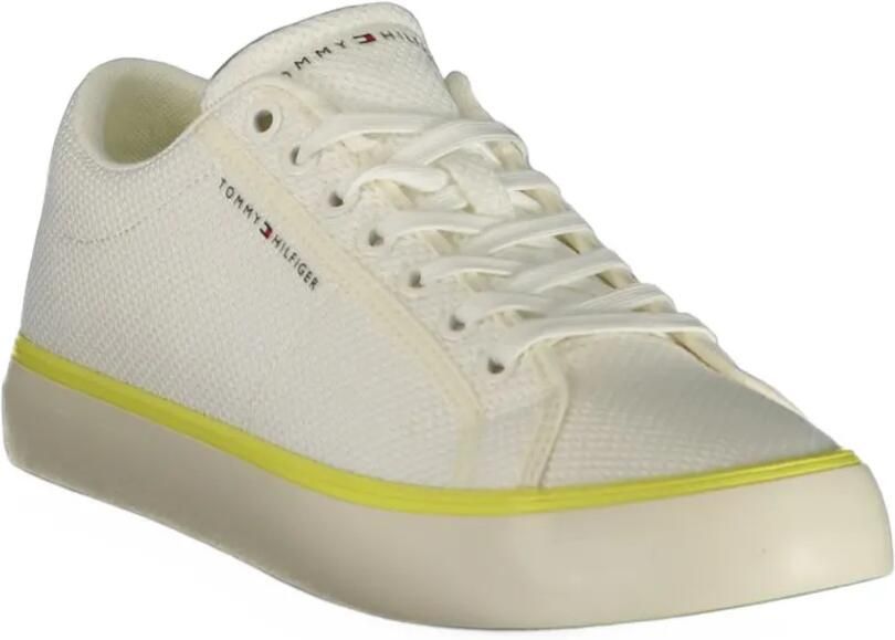 Tommy Hilfiger mesh-knit low-top sneakers Wit - Foto 3