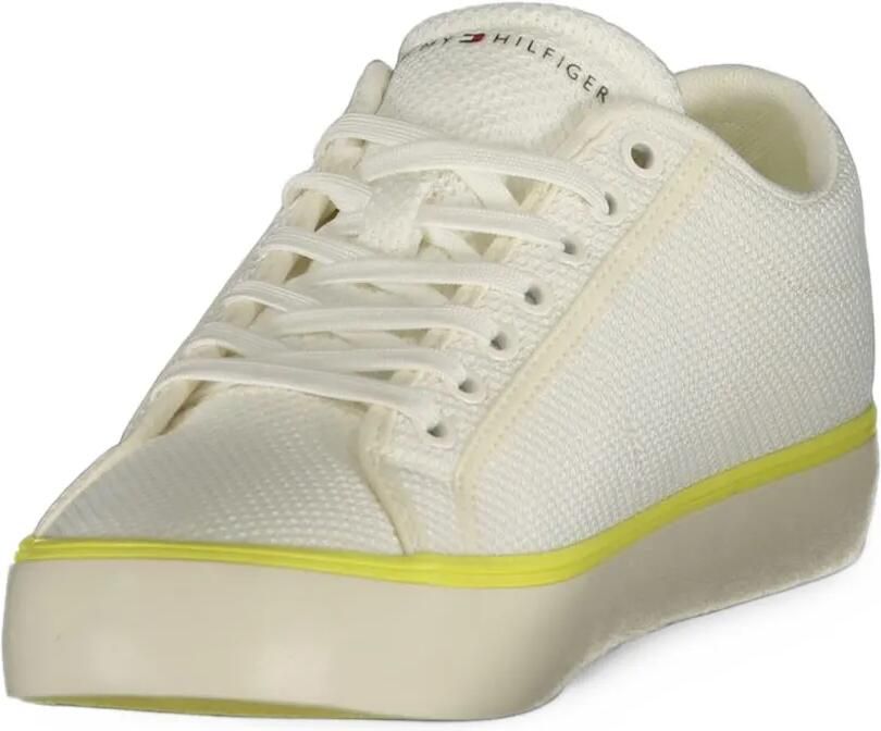 Tommy Hilfiger mesh-knit low-top sneakers Wit - Foto 2
