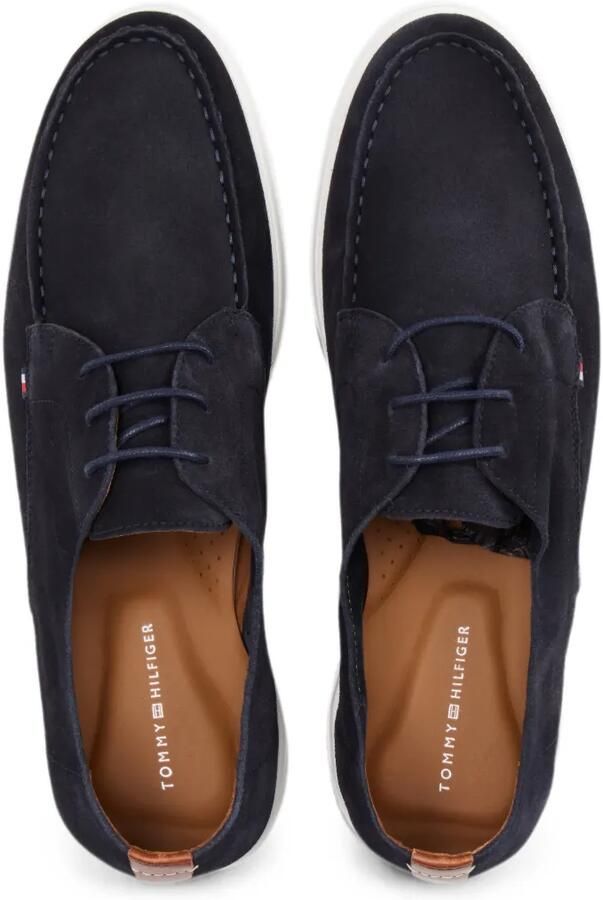 Tommy Hilfiger Moc Toe suède Derby veterschoenen Blauw - Foto 3