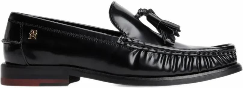 Tommy Hilfiger New York Label tassel loafers Zwart
