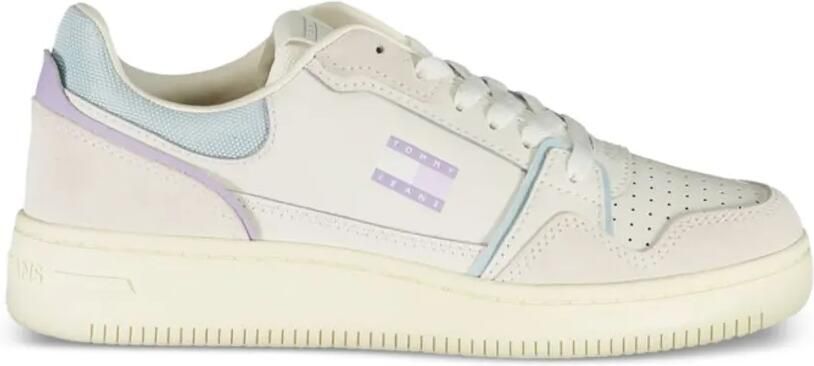 Tommy Hilfiger Retro Basketbal sneakers met vlakken Beige