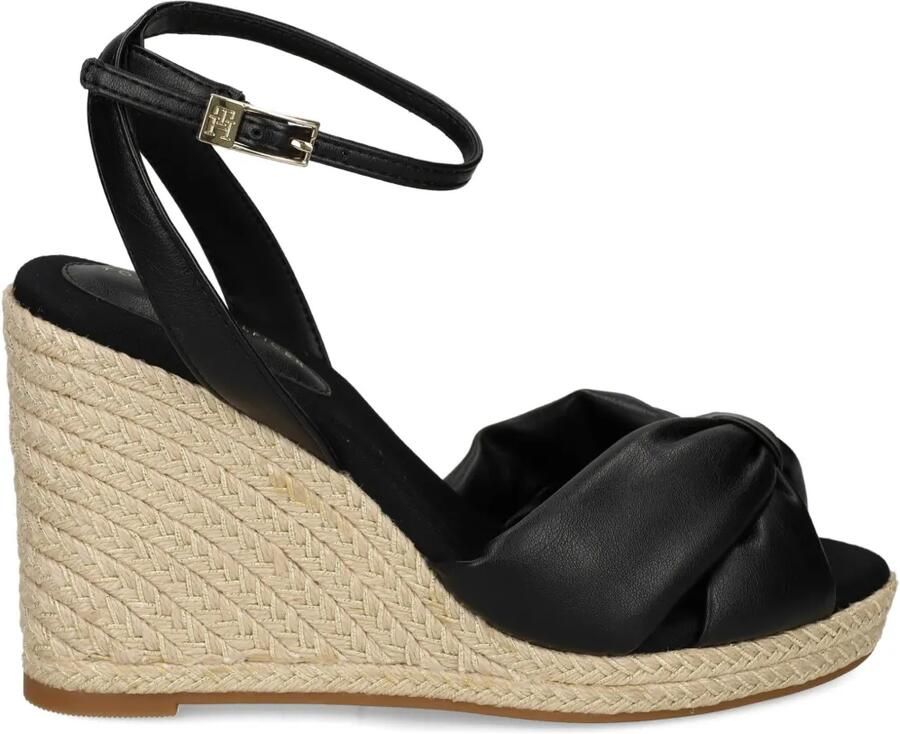 Tommy Hilfiger Sandalen met geknoopt detail Zwart