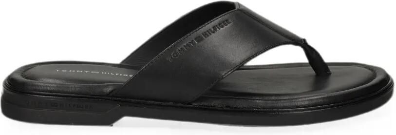 Tommy Hilfiger Sandalen met logo-reliëf Zwart