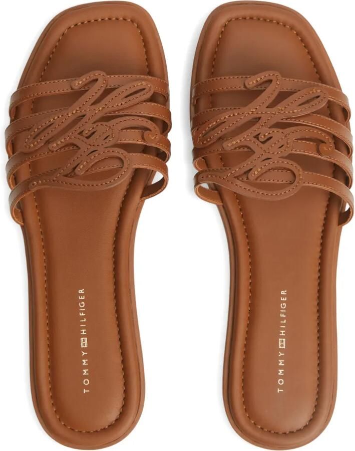 Tommy Hilfiger Sandalen met logoplakkaat Bruin - Foto 2