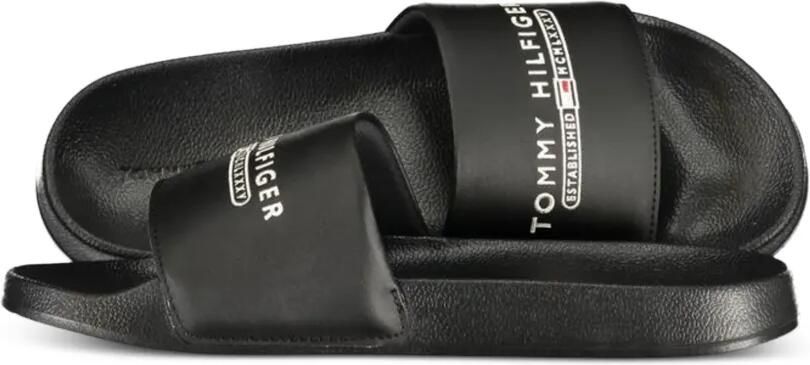 Tommy Hilfiger Sandalen met logoprint Zwart