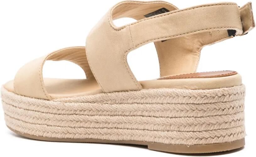 Tommy Hilfiger Sandalen met sleehak Beige - Foto 2