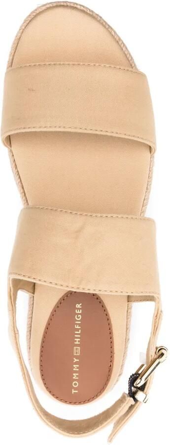 Tommy Hilfiger Sandalen met sleehak Beige - Foto 4