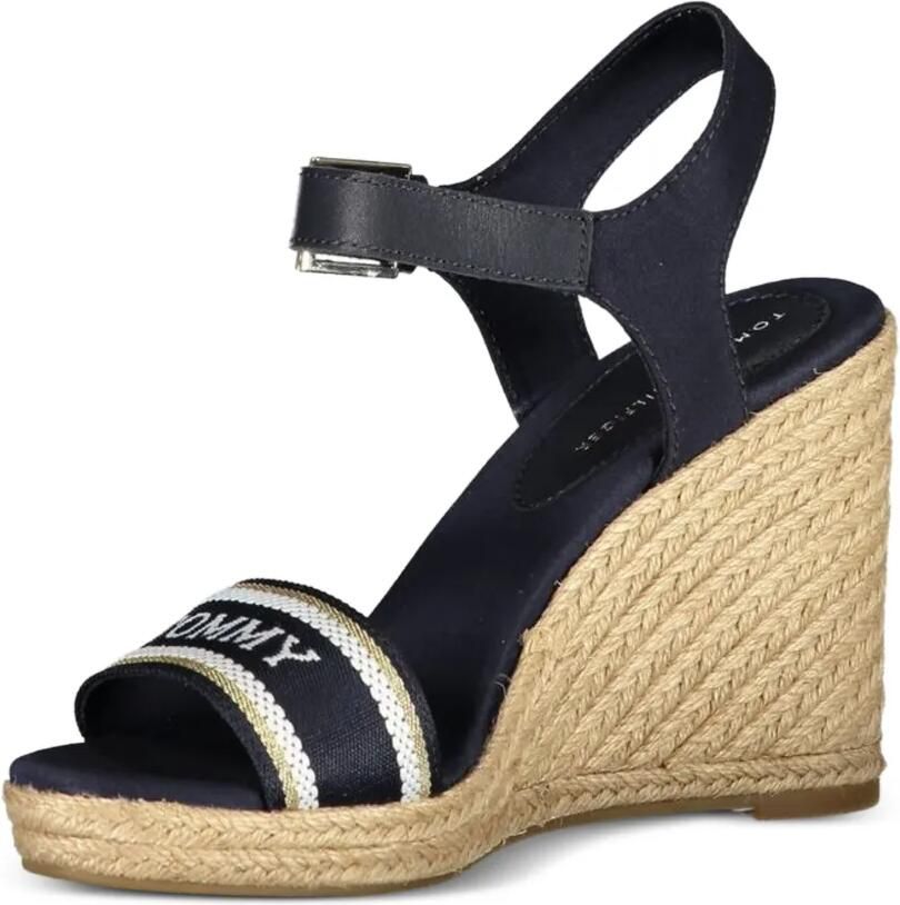 Tommy Hilfiger Sandalen met sleehak en gespbandje Blauw - Foto 3