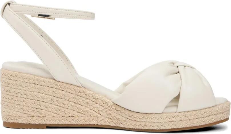 Tommy Hilfiger Sandalen met sleehak en strikdetail Wit