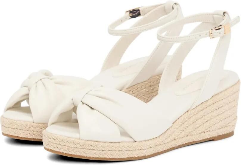 Tommy Hilfiger Sandalen met sleehak en strikdetail Wit - Foto 5
