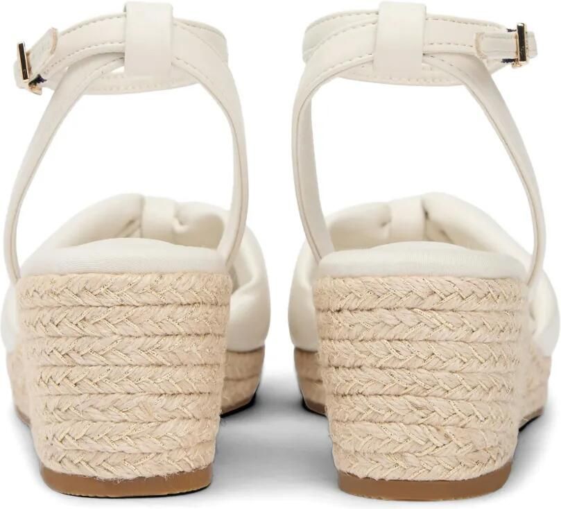 Tommy Hilfiger Sandalen met sleehak en strikdetail Wit - Foto 4