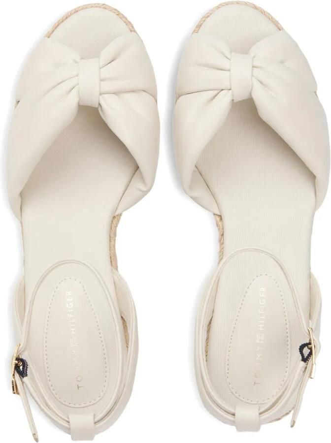 Tommy Hilfiger Sandalen met sleehak en strikdetail Wit - Foto 3