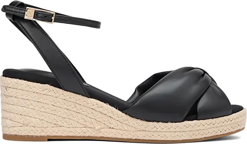 Tommy Hilfiger Sandalen met strik Zwart