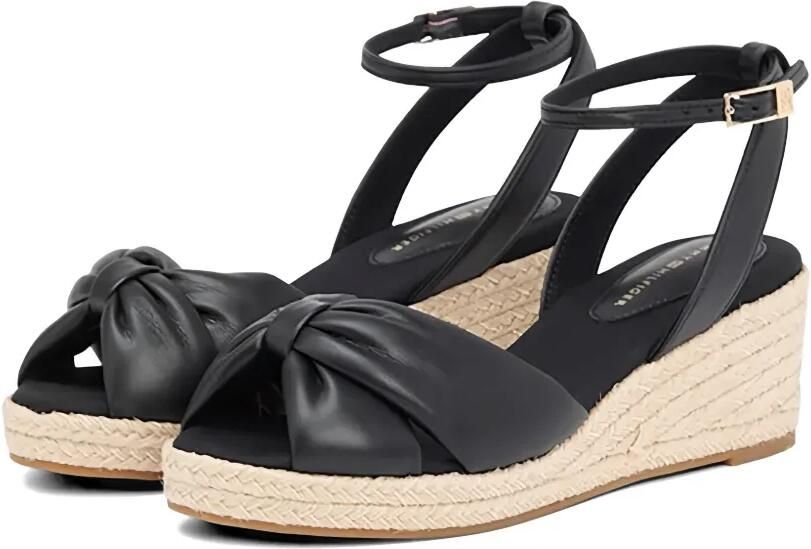 Tommy Hilfiger Sandalen met strik Zwart - Foto 3