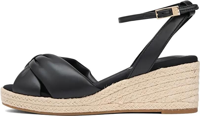 Tommy Hilfiger Sandalen met strik Zwart - Foto 4