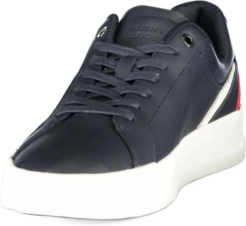 Tommy Hilfiger signature colour-blocked calf leather sneakers Blauw - Foto 2