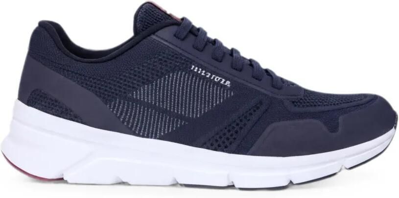 Tommy Hilfiger Signature gebreide sneakers Blauw