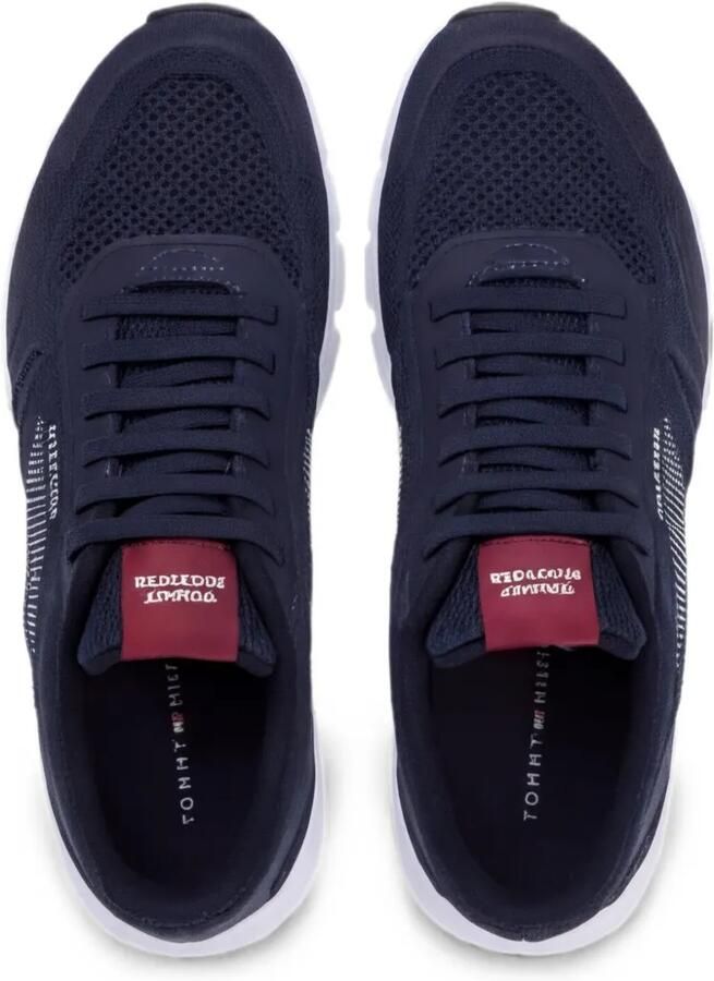 Tommy Hilfiger Signature gebreide sneakers Blauw - Foto 2