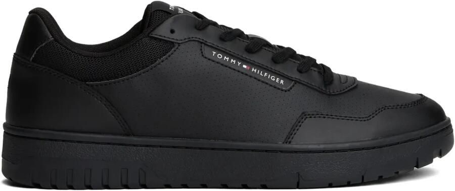 Tommy Hilfiger Sneakers met geperforeerd detail Zwart