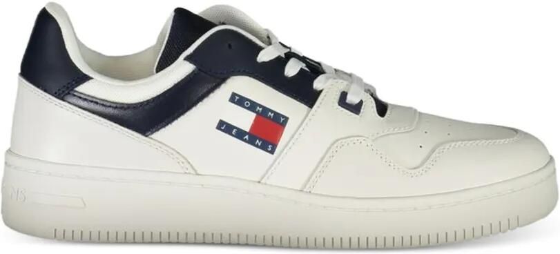 Tommy Hilfiger Sneakers met logodetail en vlakken Wit