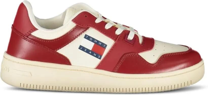 Tommy Hilfiger Sneakers met plateauzool Rood