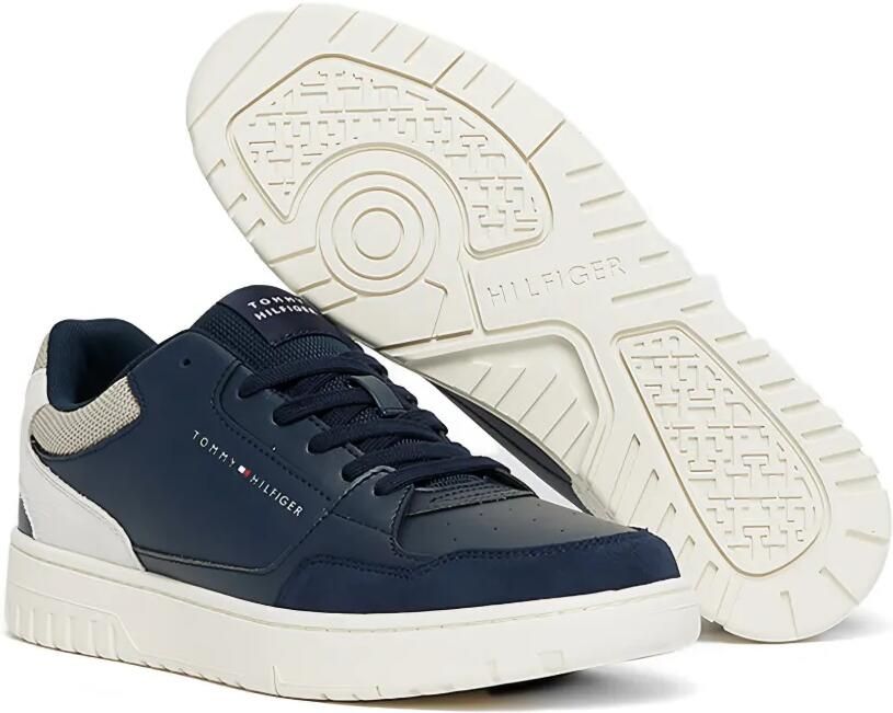 Tommy Hilfiger Sneakers met suède afwerking en vlakken Blauw - Foto 3