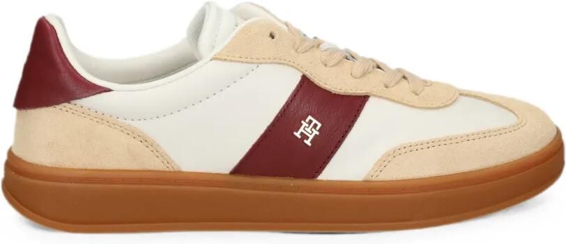Tommy Hilfiger Sneakers met suède vlak Wit