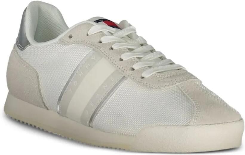 Tommy Hilfiger Sneakers met suède vlakken en logoband Beige - Foto 3