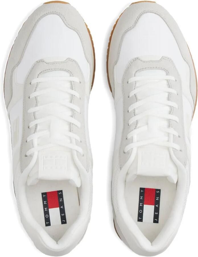 Tommy Hilfiger Sneakers met suède vlakken en mesh detail Wit - Foto 3