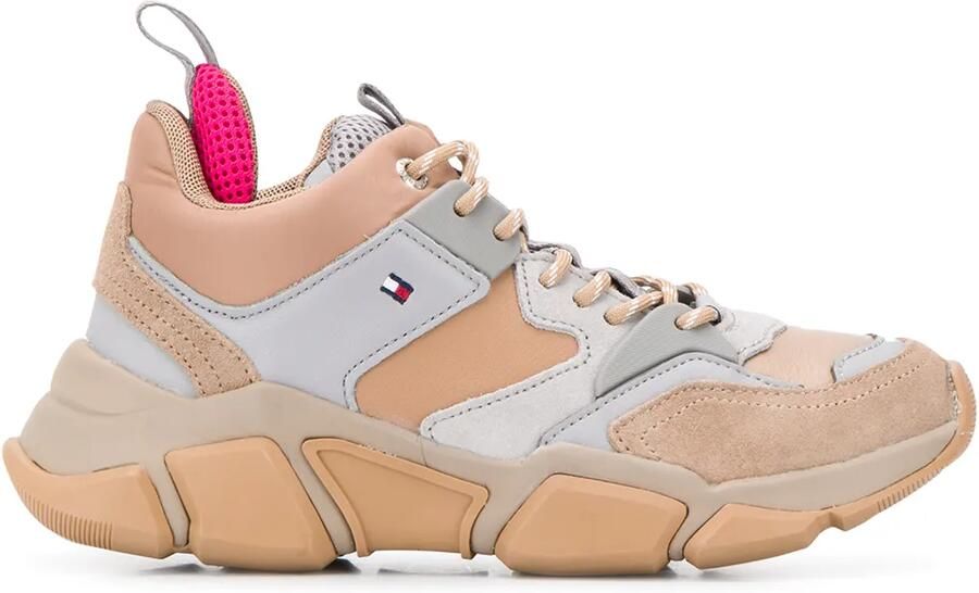 Tommy Hilfiger Sneakers met vlakken Beige - Foto 1