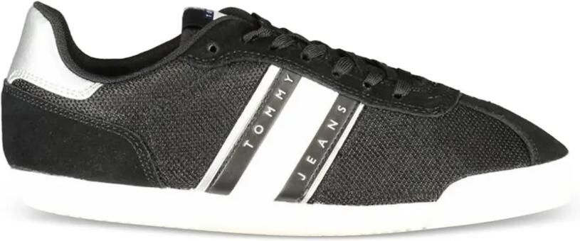 Tommy Hilfiger Sneakers met vlakken en logoprint Zwart