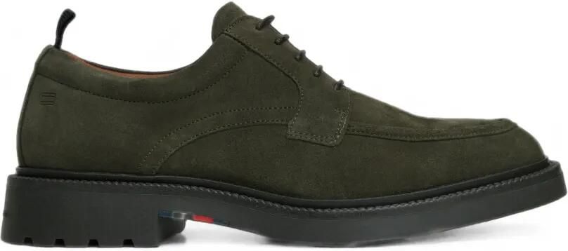 Tommy Hilfiger Suède derby schoenen Groen