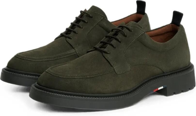 Tommy Hilfiger Suède derby schoenen Groen - Foto 4