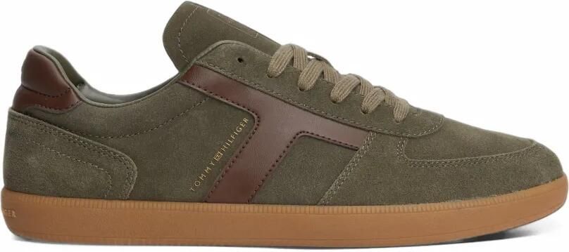 Tommy Hilfiger Suède low-top sneakers Groen